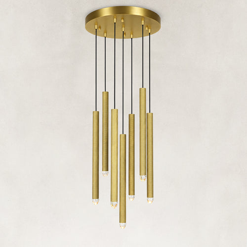 Aurelias Single Crystal Rod Chandelier 18