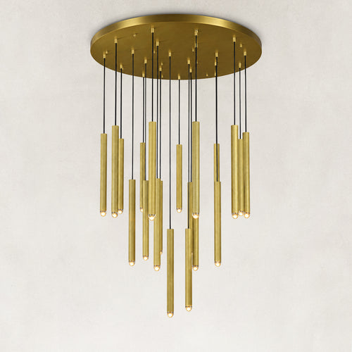 Aurelias Single Crystal Rod Chandelier 48