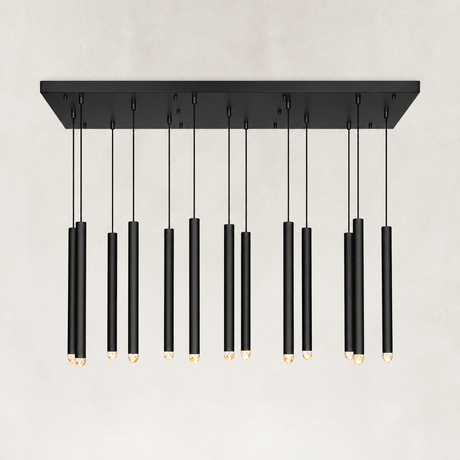 Aurelias Single Crystal Rod Chandelier 48"W