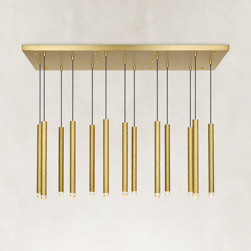 Aurelias Single Crystal Rod Chandelier 48