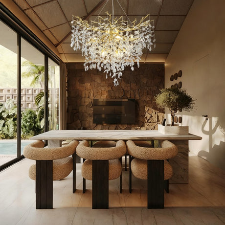 Auro Branch Crystal  Cascade Grand Chandelier 40"D