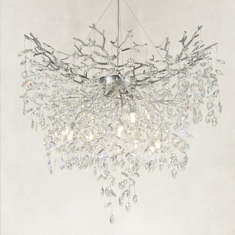 Auro Branch Crystal  Cascade Grand Chandelier 40"