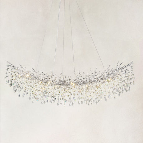 Auro Branch Crystal Tree Linear Chandelier 72"