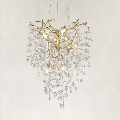 Auro Branch Crystal  Cascade Grand Chandelier 21