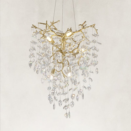 Auro Branch Crystal  Cascade Grand Chandelier 21