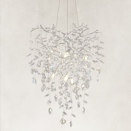 Auro Branch Crystal  Cascade Grand Chandelier 21"