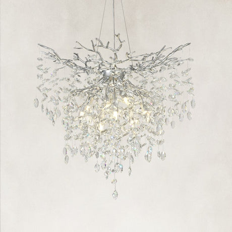 Auro Branch Crystal Cascade Grand Chandelier 32"