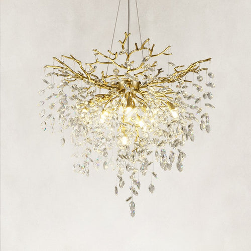 Auro Branch Crystal Cascade Grand Chandelier 32