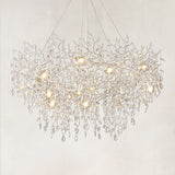 Auro Frostleaf Crystal Ring Chandelier 48"D