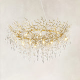 Auro Frostleaf Crystal Ring Chandelier 48"D