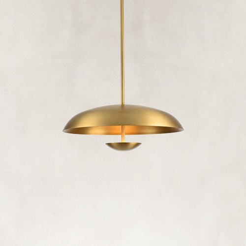 Bruno Double-Disc Dome Pendant Light 18