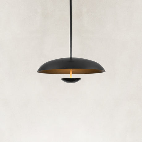 Bruno Double-Disc Dome Pendant Light 18"D