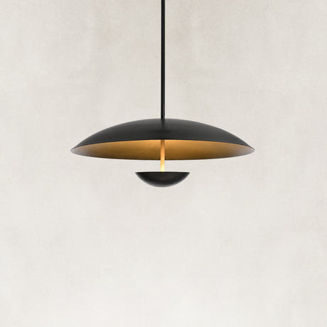 Bruno Double-Disc Dome Pendant Light 24"D