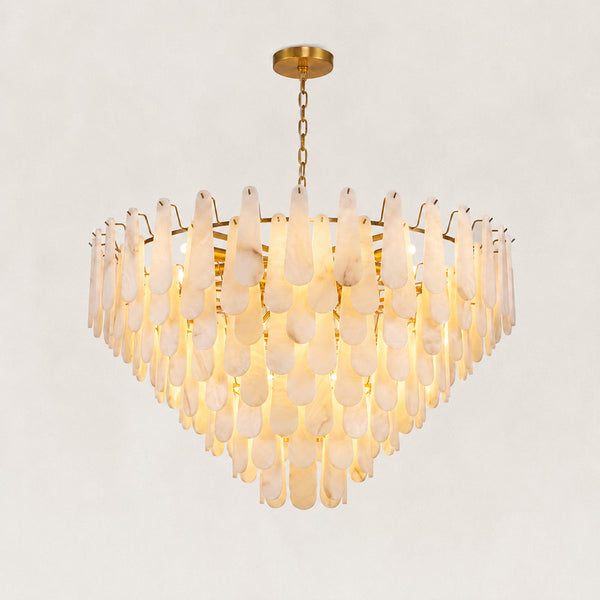 Cala Alabaster Round Chandelier 48"D