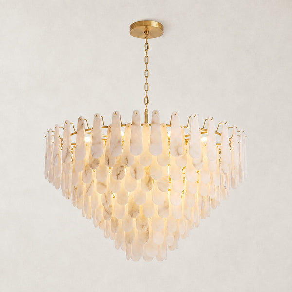 Cala Alabaster Round Chandelier 58"D