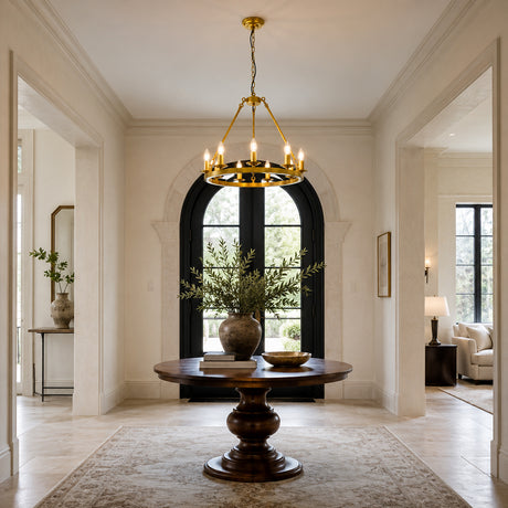 Calder Candle Ring Chandelier 24"D