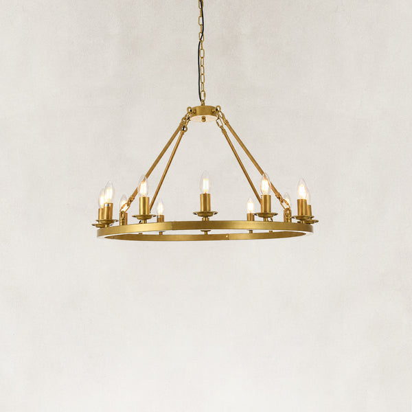 Calder Candle Ring Chandelier 32"D