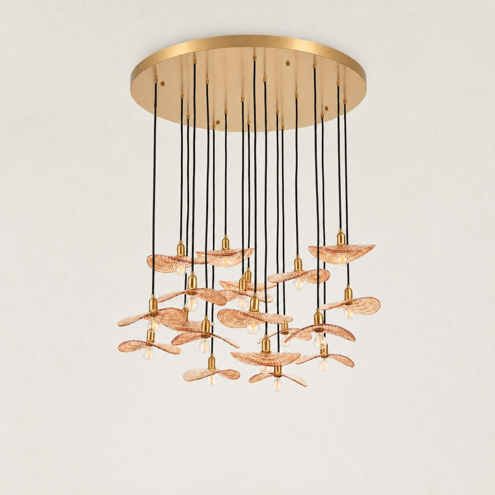 Caliora Crystal Round Artistic Chandelier 36"D