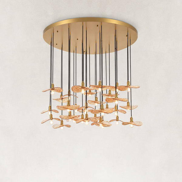 Caliora Crystal Round Artistic Chandelier 48"D