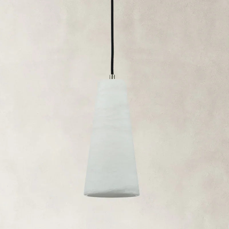 Camuse Conical Alabaster Pendant 10''H
