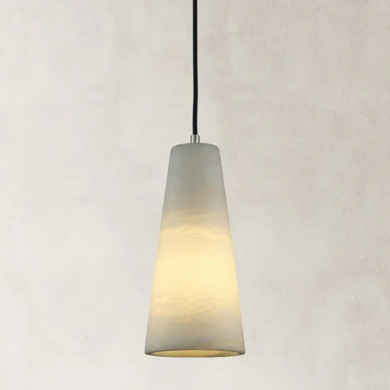 Camuse Conical Alabaster Pendant 10''H
