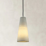Camuse Conical Alabaster Pendant 10''H