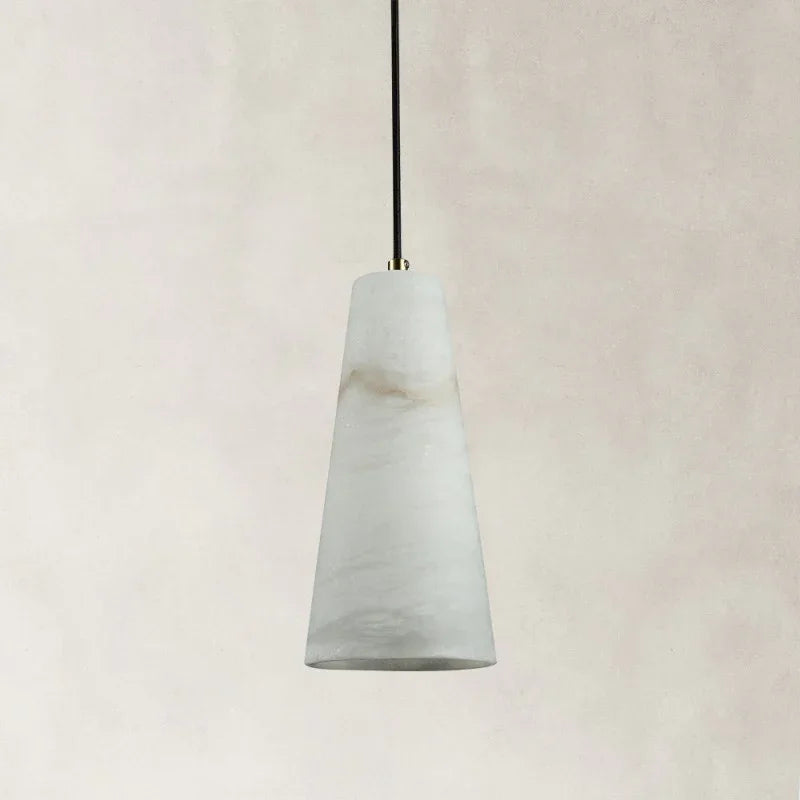 Camuse Conical Alabaster Pendant 10''H