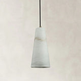 Camuse Conical Alabaster Pendant 10''H