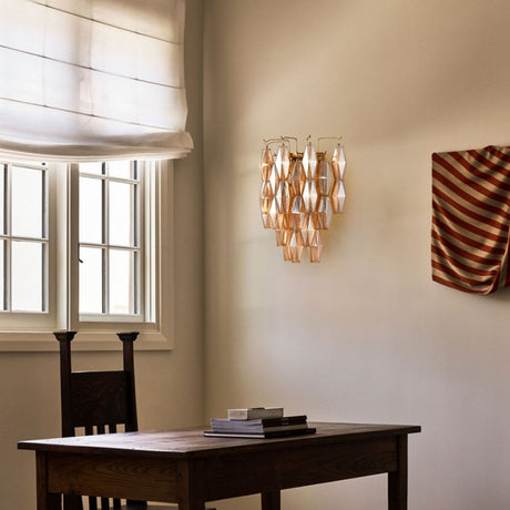 Celasty Drop Round Glass Wall Sconce 19.6"H