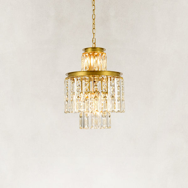 Celeste Tiered Crystal Chandelier 15"D