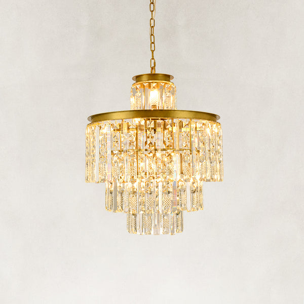 Celeste Tiered Crystal Chandelier 20"D