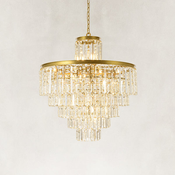 Celeste Tiered Crystal Chandelier 32"D