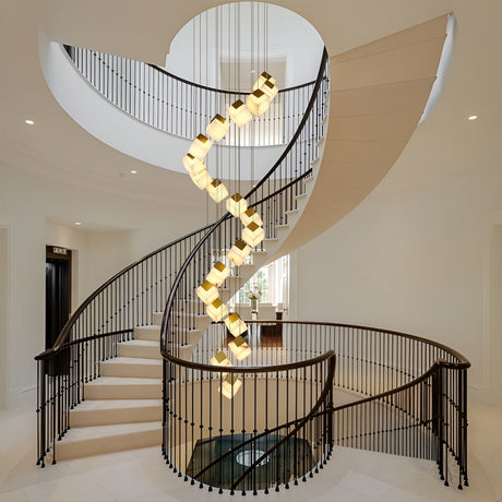 Cielo Alabaster Descent Chandelier 24"D