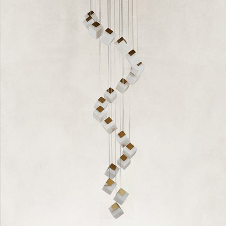 Cielo Alabaster Descent Chandelier 24"D