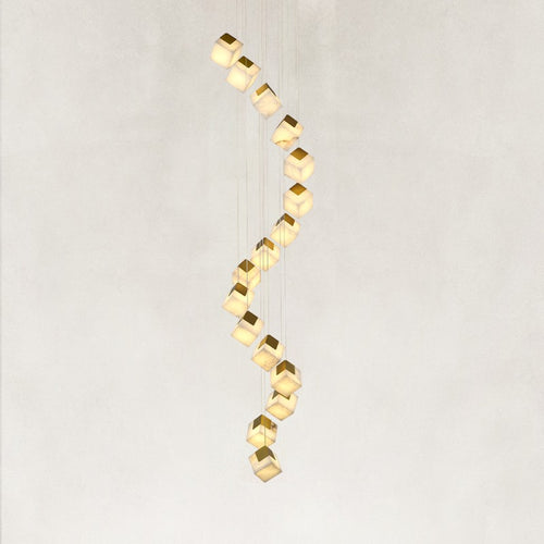 Cielo Alabaster Descent Chandelier 20
