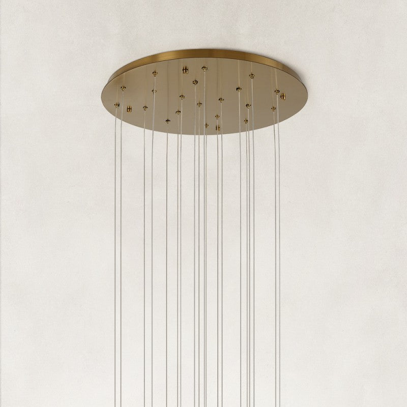 Cielo Alabaster Descent Chandelier 20"D