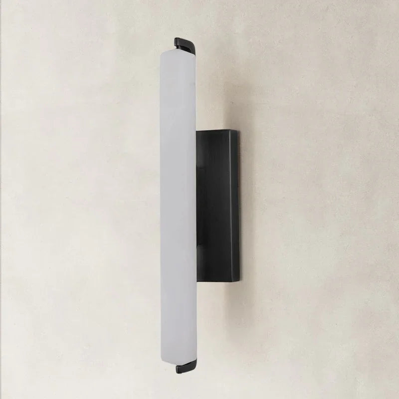 Clear Glow Alabaster Single Wall Sconce 19"H