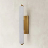 Clear Glow Alabaster Single Wall Sconce 19"H