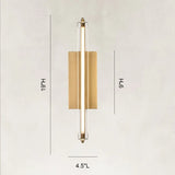 Clear Glow Crystal Single Wall Sconce 19"H