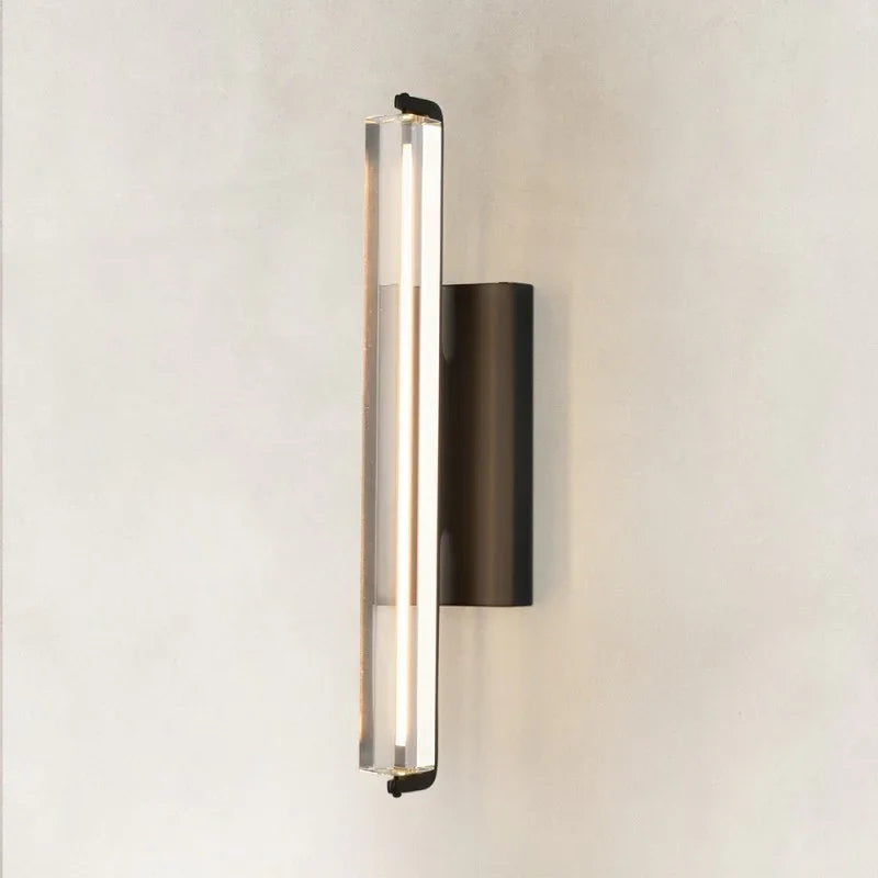 Clear Glow Crystal Single Wall Sconce 19"H