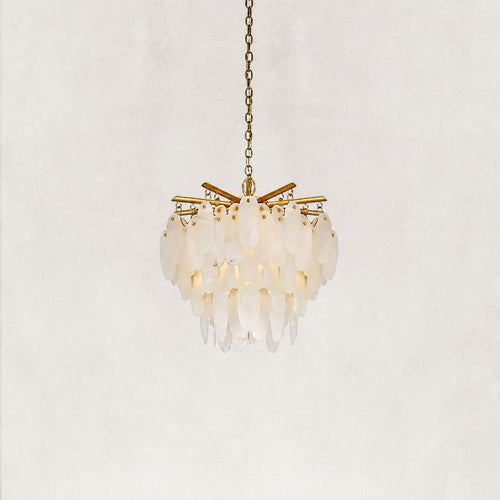 Coisini Ethereal Alabaster Semi-Flush Chandelier 18