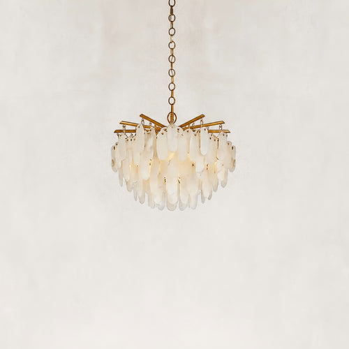 Coisini Ethereal Alabaster Semi-Flush Chandelier 24