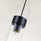 Cyla Glass Tube Pendant 3.8"H