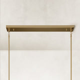 Cyla Glass Tube Rectangular Chandelier 54"