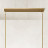 Cyla Glass Tube Rectangular Chandelier 68"