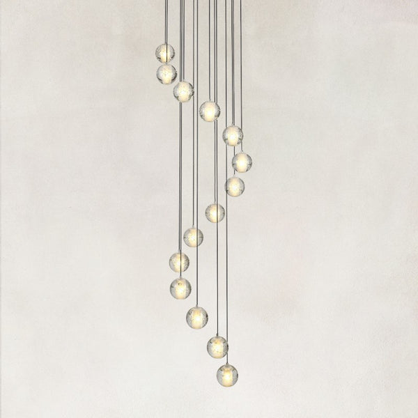 Elara Floating Crystal Ball Chandelier 20"D