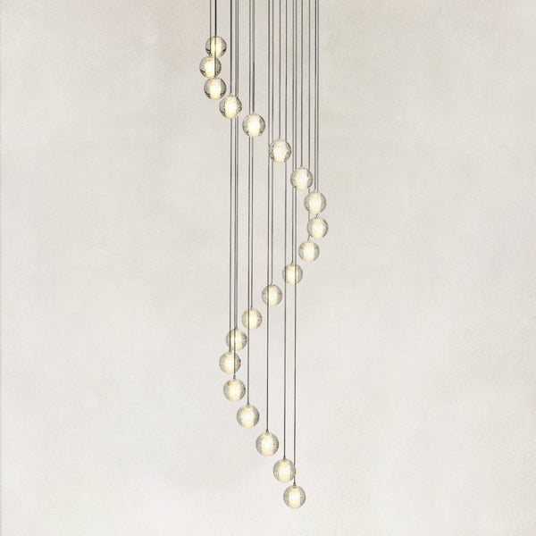 Elara Floating Crystal Ball Chandelier 26"D