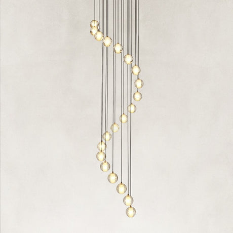 Elara Floating Crystal Ball Chandelier 26"D