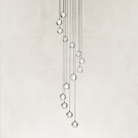 Elara Floating Crystal Ball Chandelier 20"D