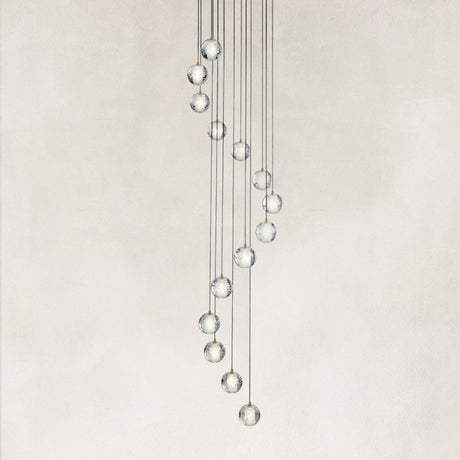 Elara Floating Crystal Ball Chandelier 20"D